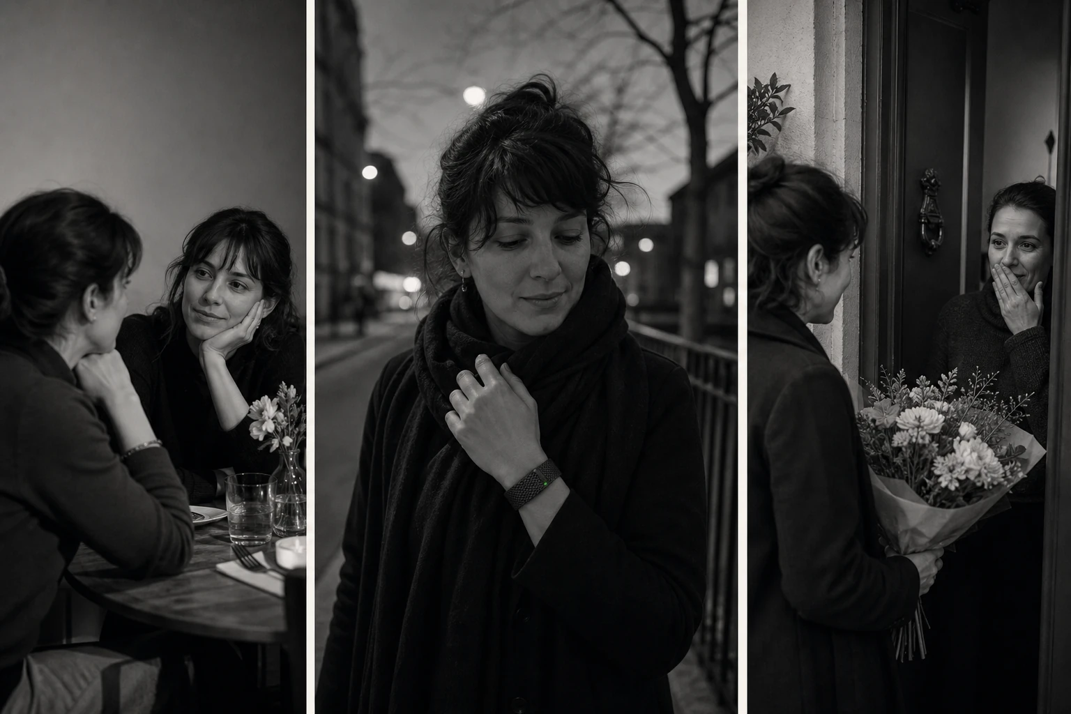 Une conversation devient une intention capturée puis un bouquet attentionné